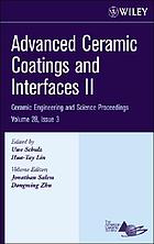 Advanced Ceramic Coatings and Interfaces II :... por Uwe Schulz
