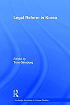 Legal reform in Korea