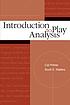 Introduction to play analysis / Cal Pritner and... 著者： Cal Pritner