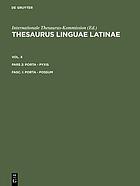 Thesaurus linguae Latinae