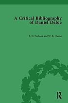 A critical bibliography of Daniel Defoe