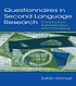 Questionnaires in second language research : construction, administration, and processing
