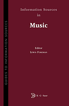 Information sources in music