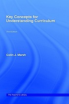 Key concepts for understanding curriculum