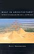What is architecture? : an essay on landscapes,... door Paul Shepheard