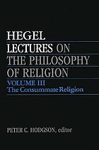 Lectures on the philosophy of religion