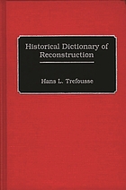 Historical dictionary of Reconstruction