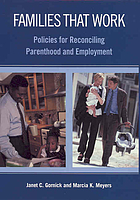 Families that Work: Policies for Reconciling Parenthood and Employment cover image