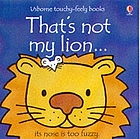 That's not my lion