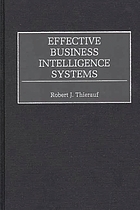 Effective business intelligence systems