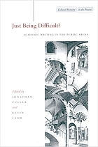 Just being difficult? : academic writing in the public arena