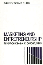 Marketing and entrepreneurship : research ideas and opportunities
