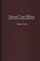 Natural law ethics