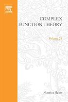 Complex function theory