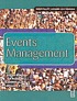 Events management por G A J Bowdin