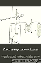 The free expansion of gases: memoirs by Gay-Lussac, Joule, and Joule and Thomson;