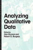 Analyzing qualitative data