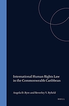 Human rights law and the Commonwealth Caribbean