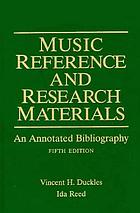 Music reference and research materials : an annotated bibliography.