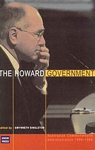 The Howard government : Australian Commonwealth Administration 1996-1998