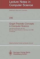 Graph-theoretic concepts in computer science : International Workshop WG '86, Bernried, Federal Republic of Germany, June 17-19, 1986 : proceedings