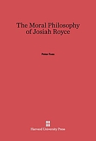 The moral philosophy of Josiah Royce