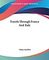 Travels through France and Italy por T Smollett