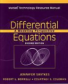 Differential equations : a modeling perspective