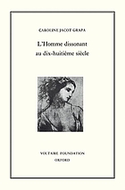 L'homme dissonant au dix-huitième siècle