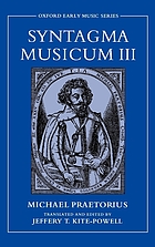 Syntagma musicum III