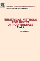 Numerical methods for roots of polynomials