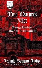 Two natures met : George Herbert and the incarnation