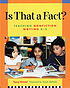 Is that a fact? : teaching nonfiction writing K-3