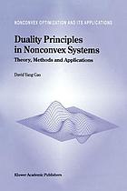 Duality principles in nonconvex systems : theory, methods, and applications