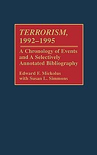 Terrorism, 1992-1995 : a chronology of events and a selectively annotated bibliography