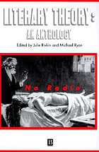 Literary theory, an anthology