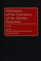 Dictionary of the literature of the Iberian Peninsula