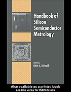 Handbook of silicon semiconductor metrology