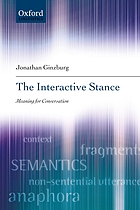 The interactive stance : meaning for conversation