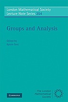 Groups and analysis : the legacy of Hermann Weyl