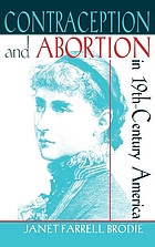 Contraception and abortion in nineteenth-century America