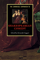 The Cambridge companion to Shakespearean comedy