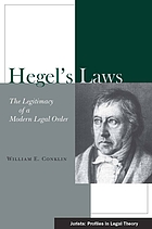 Hegel's laws : the legitimacy of a modern legal order