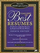 Gallery of best résumés : a collection of quality résumés by professional résumé writers