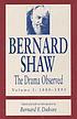 The drama observed door Bernard Shaw