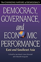 Democracy, governance, and economic performance : East and Southeast Asia