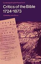 Critics of the Bible, 1724-1873