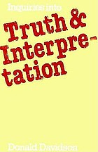 Inquiries into truth and interpretation