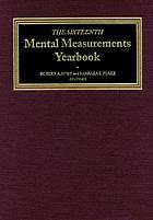 The sixteenth mental measurements yearbook