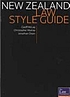 New Zealand law style guide 2009 by Geoff McLay